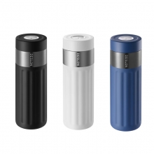 德世朗云泊泡茶师 高颜值机械温显设计内胆316茶水分离保温杯 送客户礼品