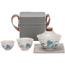 新中式盖碗旅行茶具套装 做活动送什么小礼品