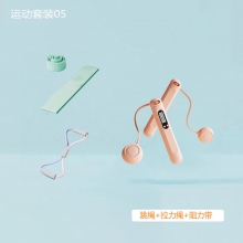 EILEI 跳绳+拉力绳+阻力带套装 户外运动居家跳绳运动套装05 公司活动小礼品有哪些