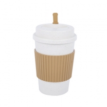 创意环保小麦秸秆咖啡杯 耐热耐冷水杯 活动小礼品
