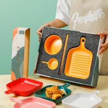 碗筷餐具烘焙用具套装 一人食烤盘礼盒套装 开业活动伴手礼