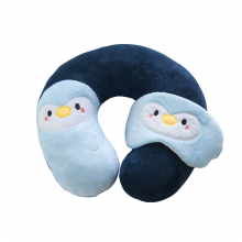 动物U型枕+眼罩套装 办公上班礼品 员工生日礼品