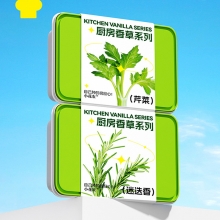 蔬菜种植小盆栽 薄荷小葱种子香菜桌面植物 活动小礼品