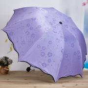 【遇水开花】创意荷叶边遇水开花防紫外线遮阳伞 创意实用礼品