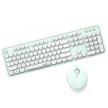 MOFII摩天手无线2.4G键盘鼠标套装 简约复古打字机设计 入职周年礼品