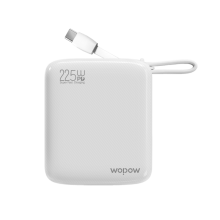 WOPOW沃品 自带双线充电宝10000毫安 22.5W快充小巧便携可上飞机移动电源