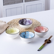 【一鹿有您】日式风格陶瓷碗四件套套装 员工入职小礼品