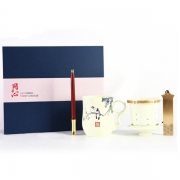 【同心】商务红木笔茶具套装 商务礼品 商务场合适合送什么礼物