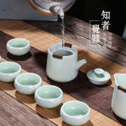 便携哥窑泡茶八件套茶具套装 公司送客户的小礼品