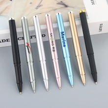 金属笔夹商务签字笔 0.5mm黑色碳素水笔 活动奖品买什么好