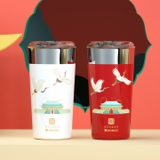 NONOO原创设计国风系列鹤上青云咖啡杯 精致创意小礼品