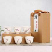 【京剧品茗杯】创意彩绘白瓷茶具套装（6杯装）精美小礼品
