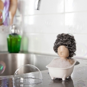 创意浴缸造型清洁球 有趣多功能收纳架 促销活动小礼品