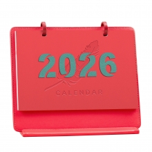 2026创意磁吸皮架台历 记事日历桌面万年历 新年小礼品