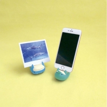 可爱海洋水族馆鲨鱼海豚企鹅手机支架 平板支撑架桌面懒人手机座 促销礼品