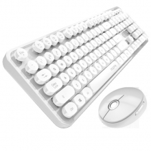 MOFII摩天手无线2.4G键盘鼠标套装 简约复古打字机设计 入职周年礼品