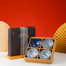 复古日式套装碗 日式陶瓷餐具礼品碗套装 礼品定制厂家