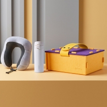 【喜提好运A1】创意毛毡收纳盒+乐扣保温杯340ml+多用劲枕