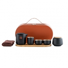 【木言】高档陶瓷茶具套装 便携旅行泡茶壶车载茶具 送领导礼物