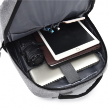 商务休闲透气双肩包 便携充电USB接口时尚差旅电脑包 公司定制奖品