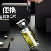 【富光】双层水晶泡茶杯 防烫玻璃杯 展会赠送高端创意礼品