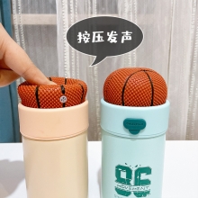 创意篮球按压发声保温杯 有趣的礼品推荐