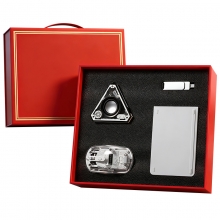 简约实用四件套 机甲V2蓝牙音箱+折叠键盘+无线透明鼠标+U盘32G 活动伴手礼