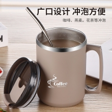 不锈钢马克杯 双层创意茶杯 一般送什么礼品