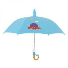 【黑胶丝印款】卡通全自动黑胶遮阳伞 带套长柄儿童雨伞 儿童雨伞定制