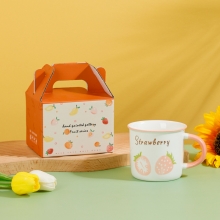 陶瓷马克杯 水果系列创意礼品礼盒套装 一般送什么礼品