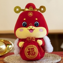 蛇年吉祥物 公仔生肖蛇毛绒玩具蛇年玩偶 活动小礼品送什么好