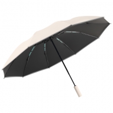 黑科技十骨双龙骨黑胶反向雨伞 强抗风三折自动晴雨伞 比较实用的礼品