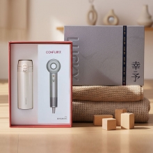 实用商务礼盒两件套 316L不锈钢乐扣保温杯+志高高速吹风机 活动礼品