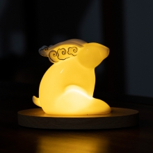 创意陶瓷夜灯摆件 家居办公室桌面摆件 活动伴手礼品