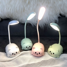 创意萌猫折叠LED小台灯 学习护眼书灯 USB充电迷你小夜灯 校招小礼品