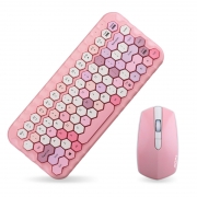 无线键盘鼠标套装 粉红少女心无线键鼠套装 活动送什么小礼品