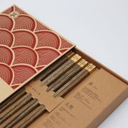 【宴】系列六双装南美鸡翅木筷子 抽屉式礼盒包装 送客户小礼品推荐