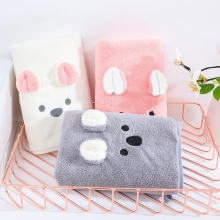 日韩可爱动物款珊瑚绒毛巾 柔软吸水加厚家用毛巾 市场活动礼品