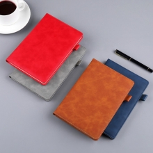 商务A5/B5软皮笔记本 便携笔插平装本 办公礼品定制