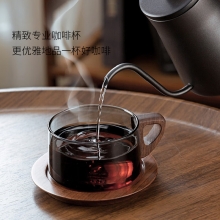 【咖啡物语】木兮咖啡杯+杯垫/西点盘+咖啡勺+咖啡*4+永生花+松木礼盒 三八妇女节公司发什么