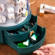 首饰盒 高档奢华珠宝耳环展示架 耳钉项链大容量收纳盒 公司活动礼品