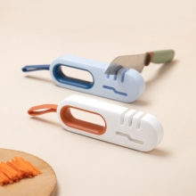 多功能四合一磨刀器 防滑可挂式厨房磨刀器 厨具礼品