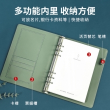 小清新商务活页笔记本礼盒两件套 笔记本+签字笔 商务伴手礼送什么