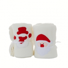 白色圣诞老人珊瑚绒家居小毛毯 简约创意 实用的礼品有哪些