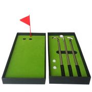 金属高尔夫球杆盒装 减压高尔夫迷你球场笔 便宜实用的小礼品
