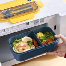 日式保温分隔饭盒 可微波炉加热密封便当盒 员工福利