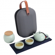 便携式一壶两杯+茶叶罐旅行茶具套装 活动奖品买什么好