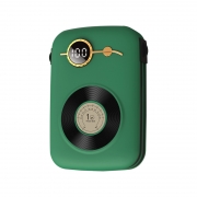 复古留声机充电宝 超薄小巧10000毫安自带线移动电源 送客户实用小礼品