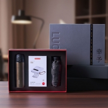 【睿能三件套】实用商务礼盒三件套 乐扣保温杯+纽曼电源+晴雨两用口袋伞 员工福利礼品