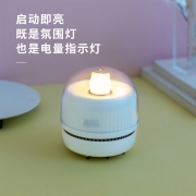 创意猫咪吸尘器小夜灯 桌面小型便携式三档吸尘器 实用型小礼品